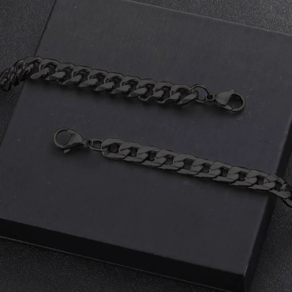 2pcs Men Minimalist Chain Bracelet